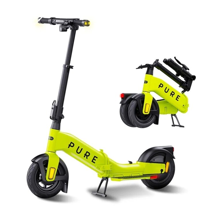 PURE 小折款 電動滑板車/熱力黃