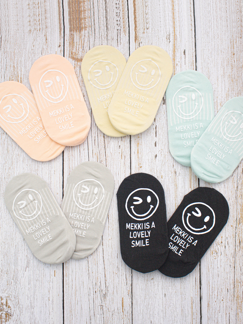 Lovely smile防滑船型襪