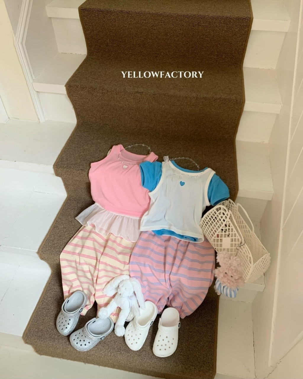 正韓夏Yellowfactory 三色鏤空愛心背心