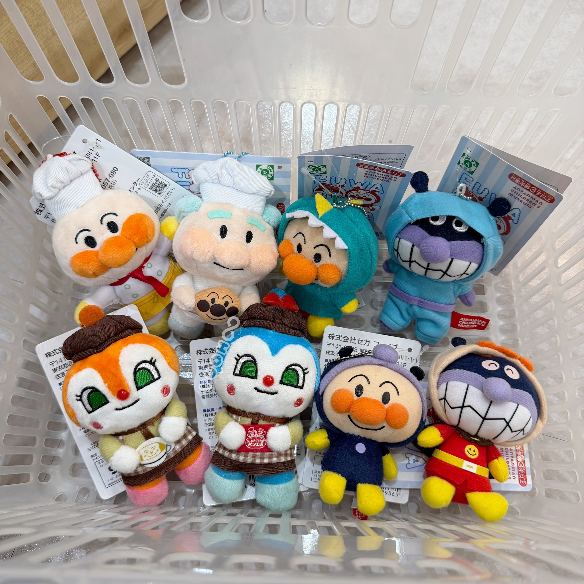 預購┃日本 麵包超人博物館 麵包超人 果醬爺爺 細菌人 紅精靈 變裝 吊飾