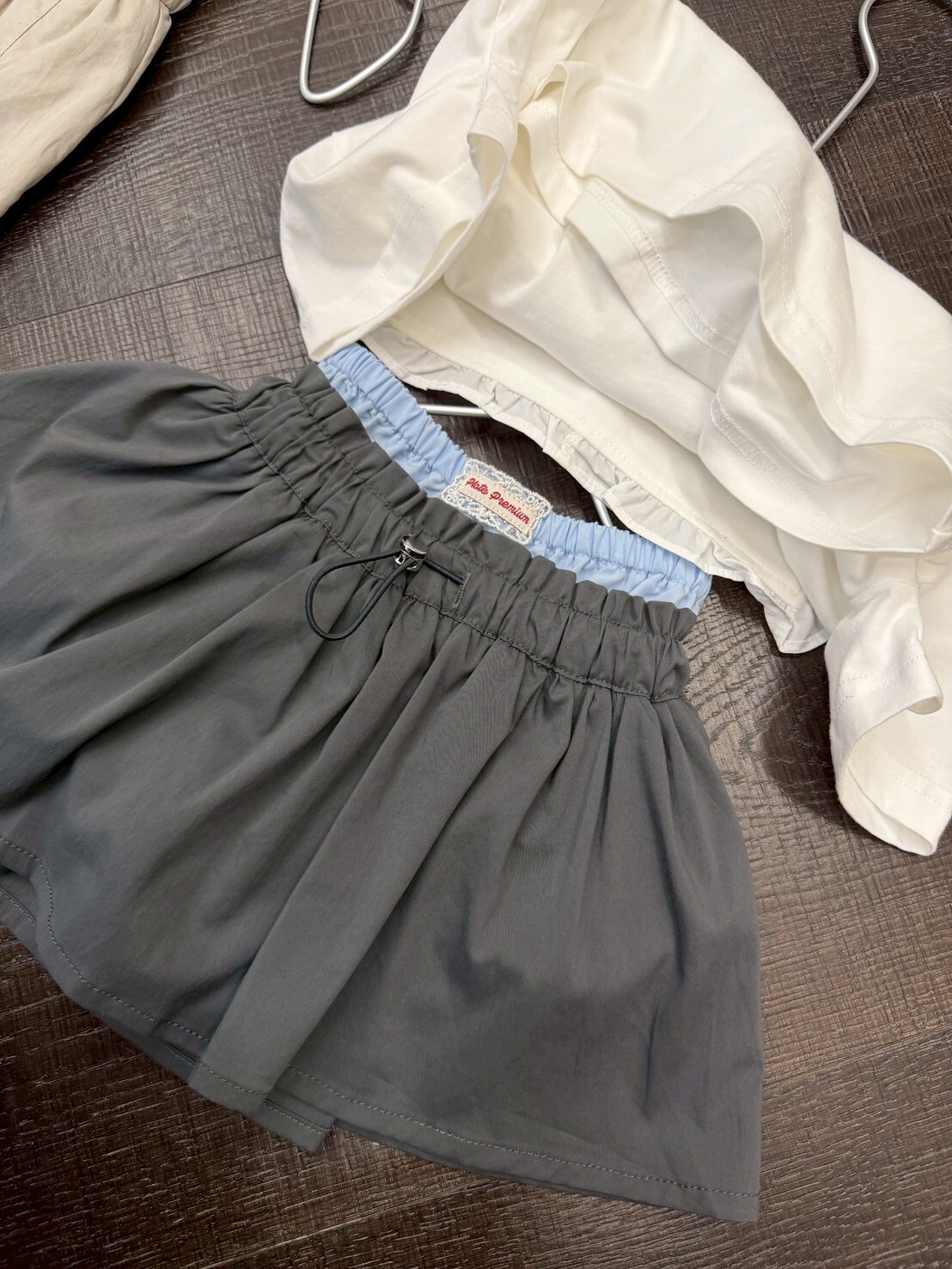 M10323雙褲頭短裙