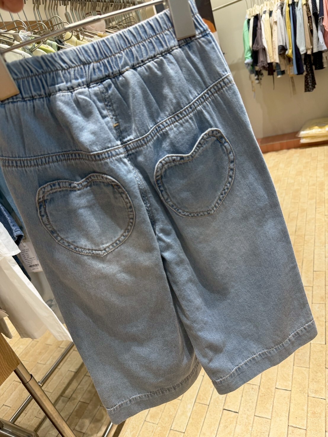 ORI2008 愛心口袋天絲牛仔褲