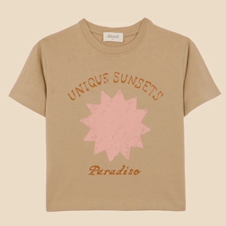 BIRINIT PETIT 日落短袖t恤 Unique Sunsets t-shirt girl