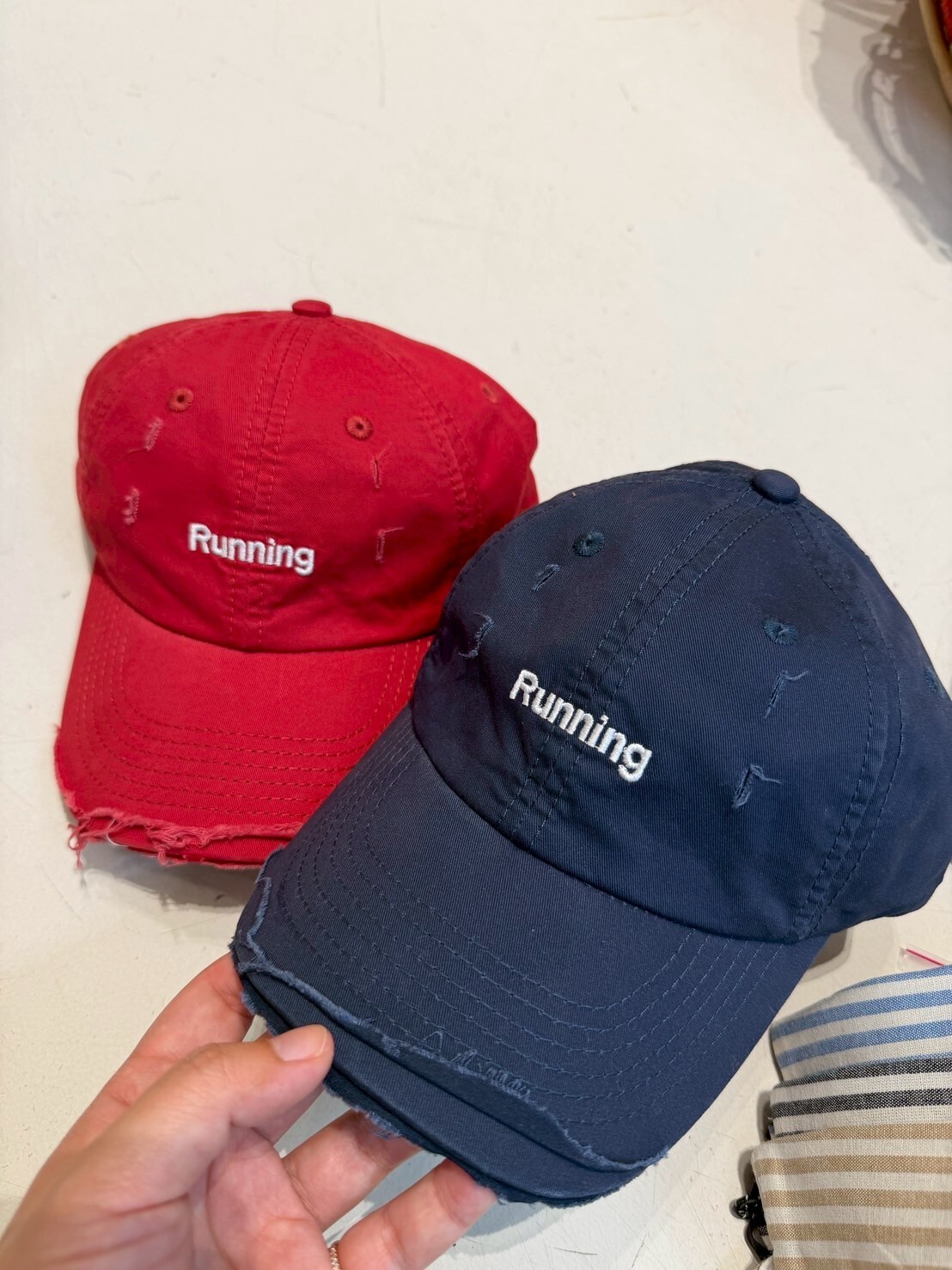 RUH03時髦破損帽