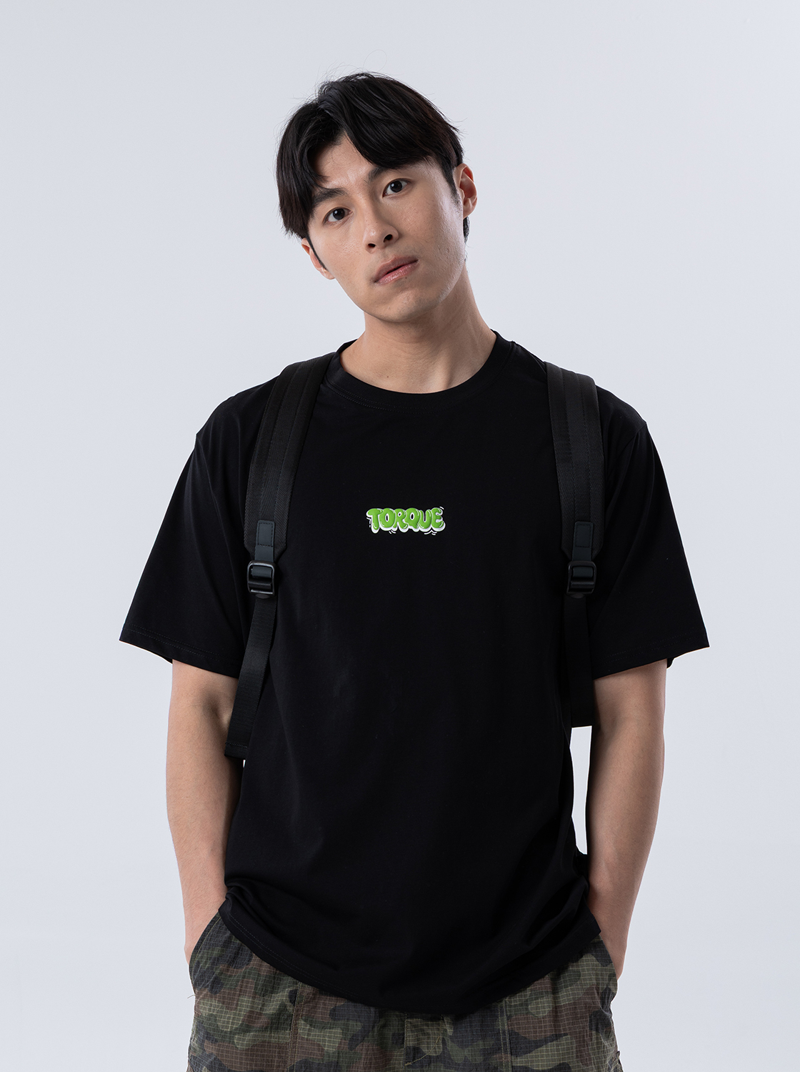 【期間限定】個性塗鴉字發泡印花TEE