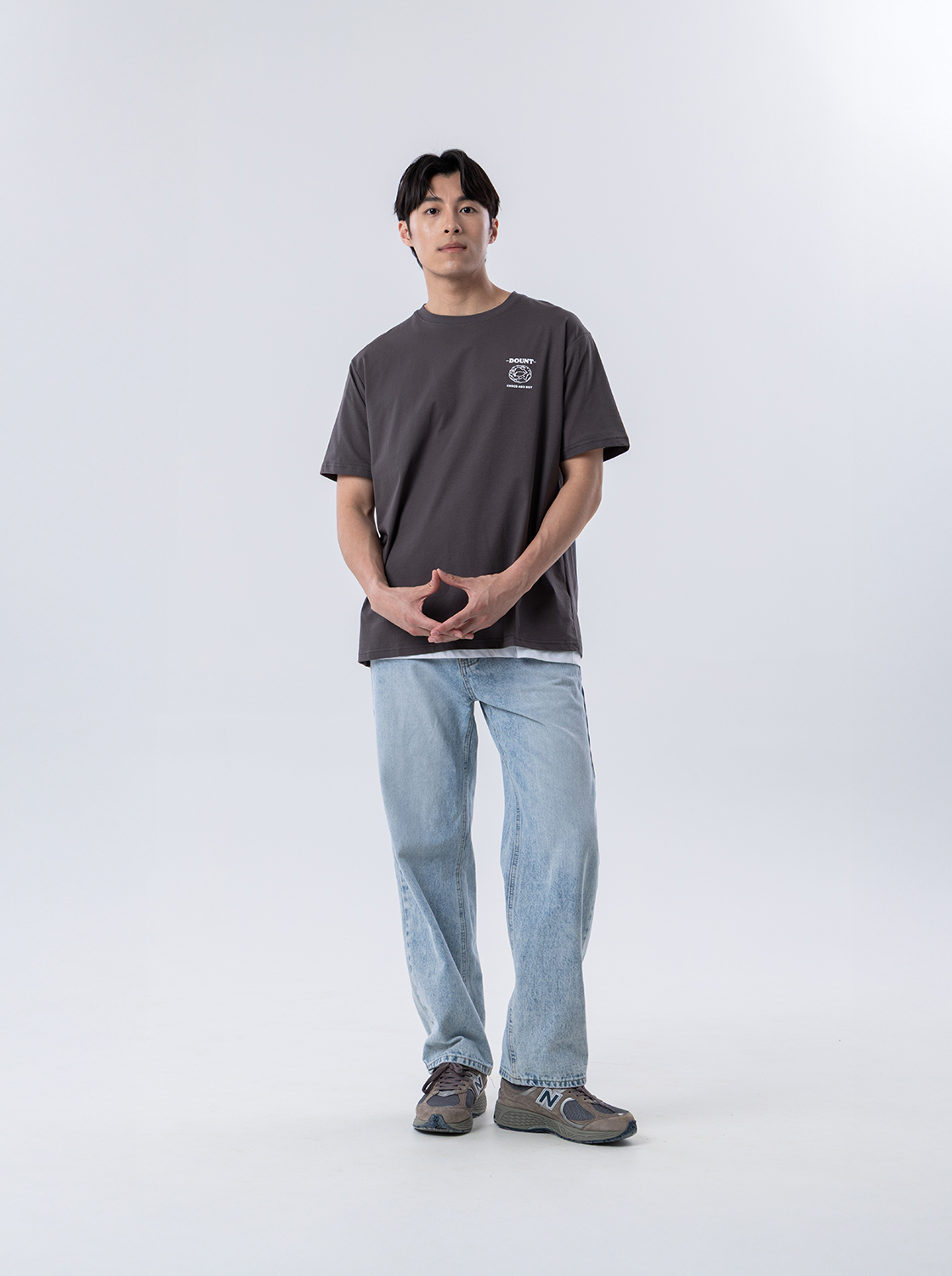 【期間限定】經典水洗寬鬆直筒褲