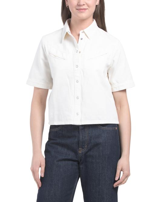 【預購】LEVIS H040108 女裝復古短袖襯衫