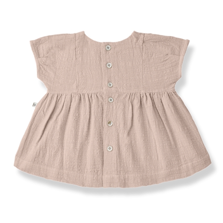 （預購）1+ in the family 領口單釦洋裝 GUALTA - rose