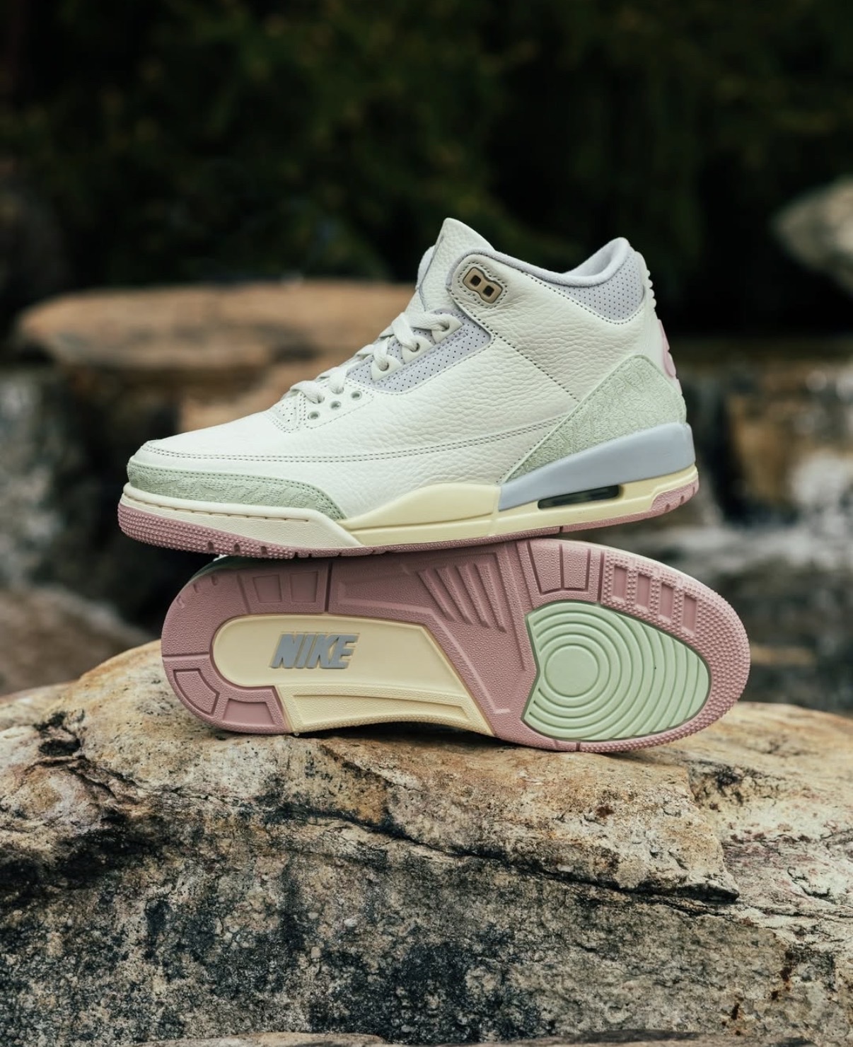 男鞋 NIKE AIR JORDAN 3 RETRO OG “Spring Is In The Air” 復活節 春天 爆裂紋 氣墊 皮革 緩震 籃球鞋【IF4396-100】AJ3