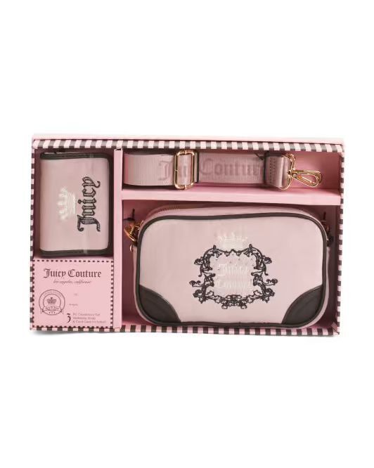 【預購】JUICY COUTURE H040153  三件裝 相機袋套裝連卡片套