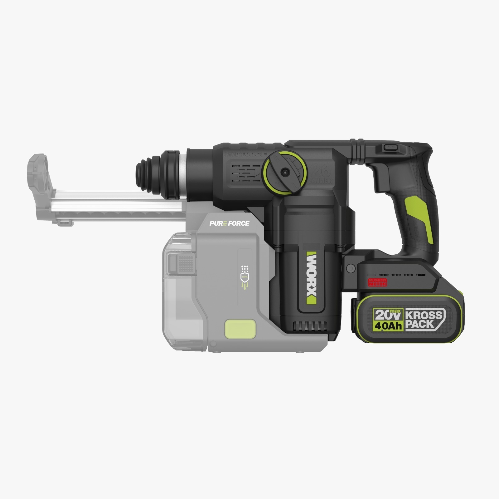 WORX WU391T 20V 26mm 無刷油壓鑽