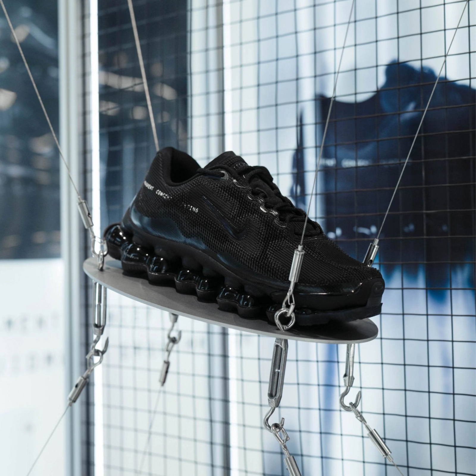 限定聯名 fragment design x Nike Air Liquid Max 藤原浩 黑 閃電 液態氣墊 科技 未來 IQ8601-001