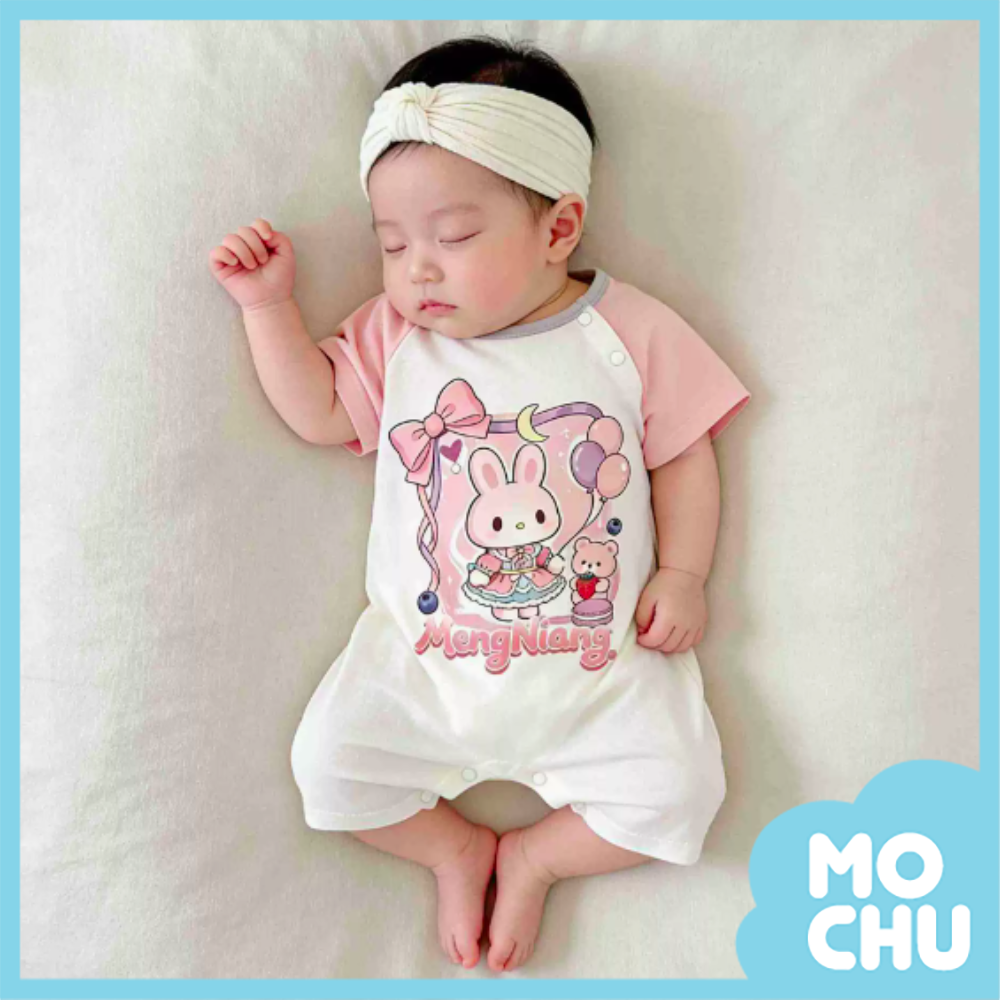 萌兔派對短袖連身衣