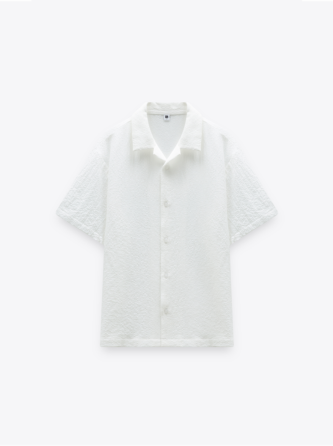 【期間限定】輕量格紋肌理感短袖襯衫