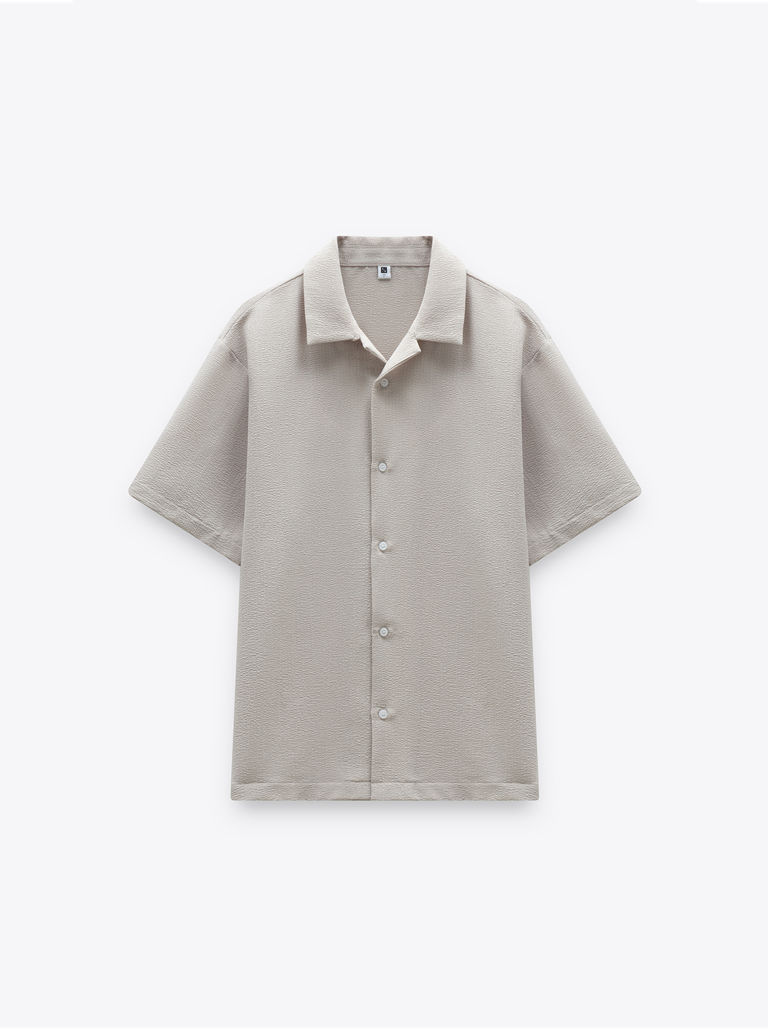 【期間限定】輕量格紋肌理感短袖襯衫