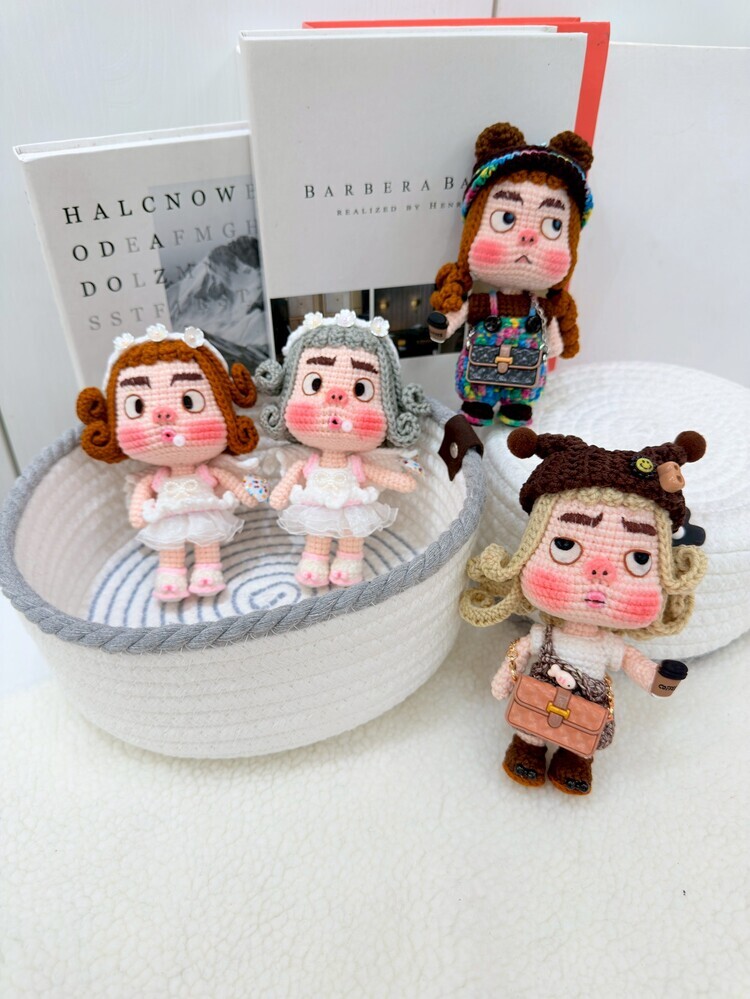 預購032-天使&帽子醜娃吊飾『約13-14cm』『預購時間45-90天』