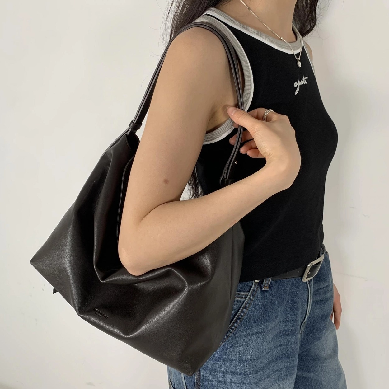 【 4/19收單 】Bucks & Leather Folding Shoulder L 摺疊磁吸包（超大） 韓國