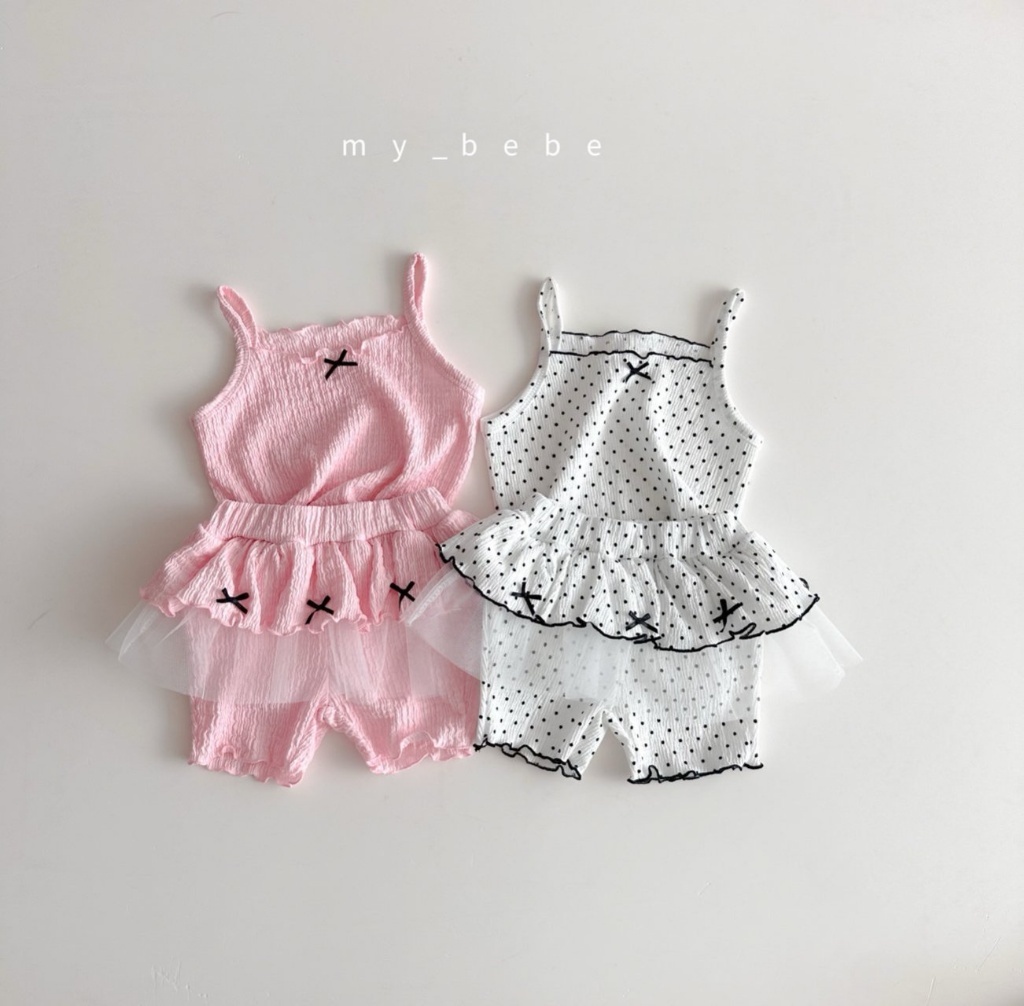 正韓夏MY BEBE 兩色甜美感裙褲套裝