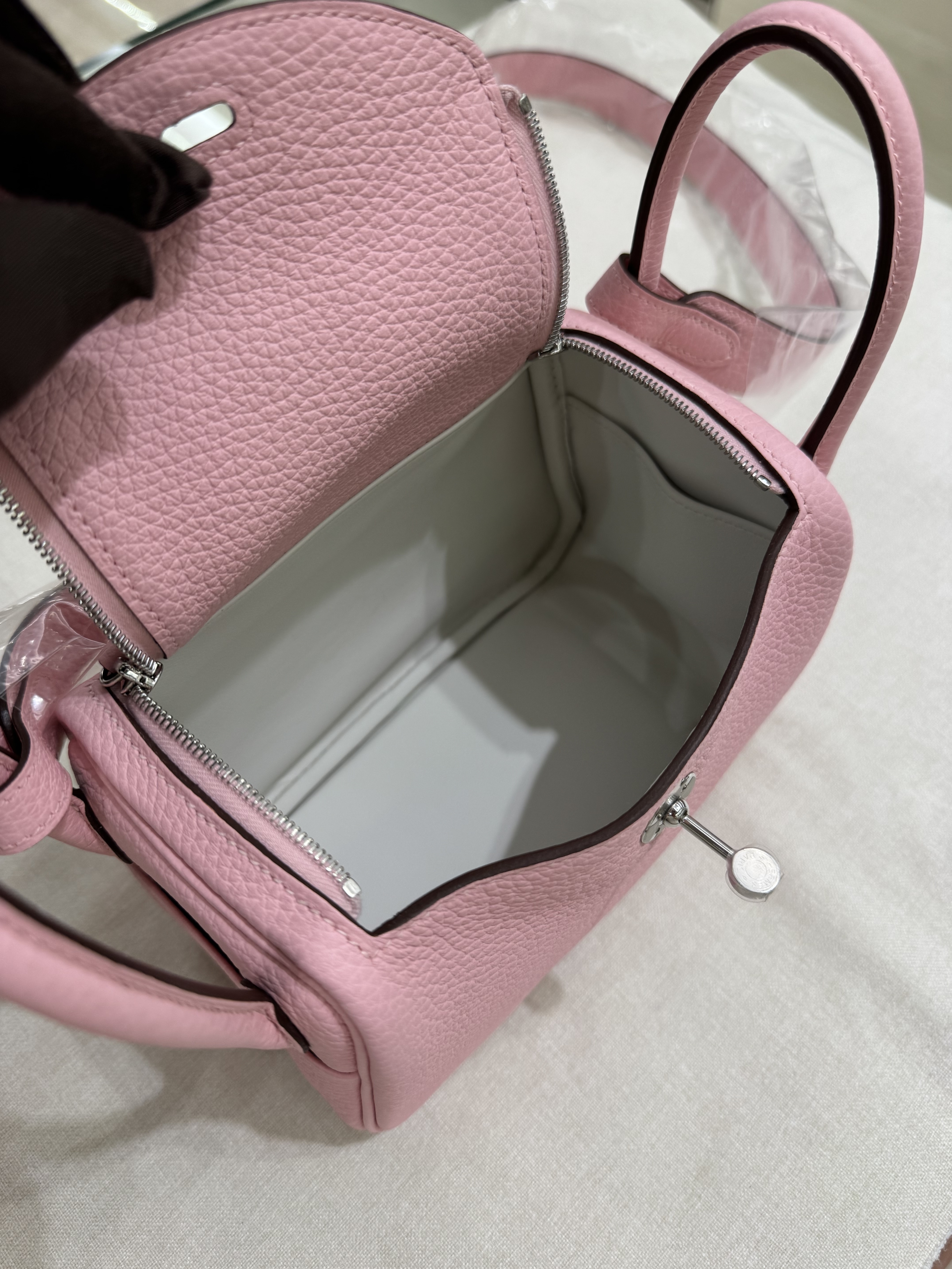 Lindy mini II 3Q sakura/ 80 gris perle ck tc K （二代：肩帶長92cm)