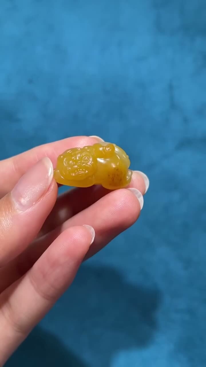 和田玉籽料虎,天然和田玉軟玉