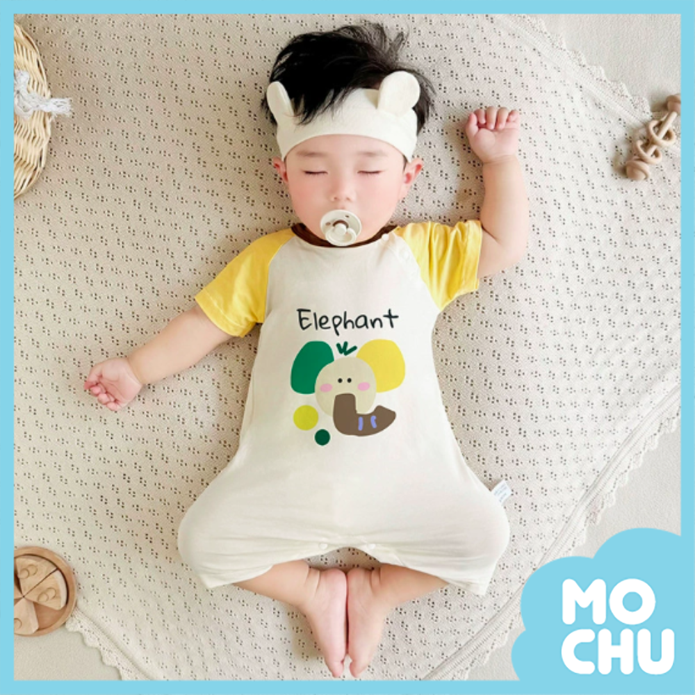 塗鴉小象短袖連身衣