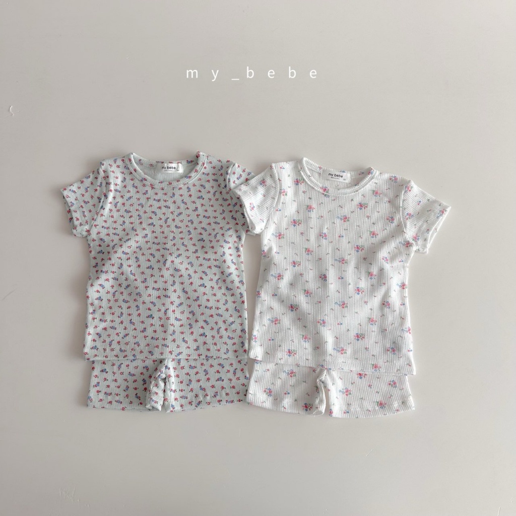 正韓夏MY BEBE 兩色柔軟碎花家居服