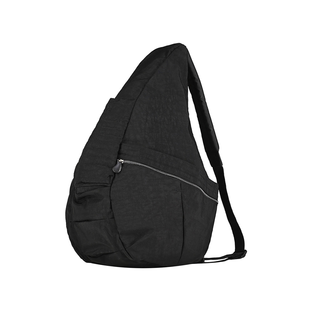 基本款 TEXTURED NYLON BIG BAG 斜背包-經典黑