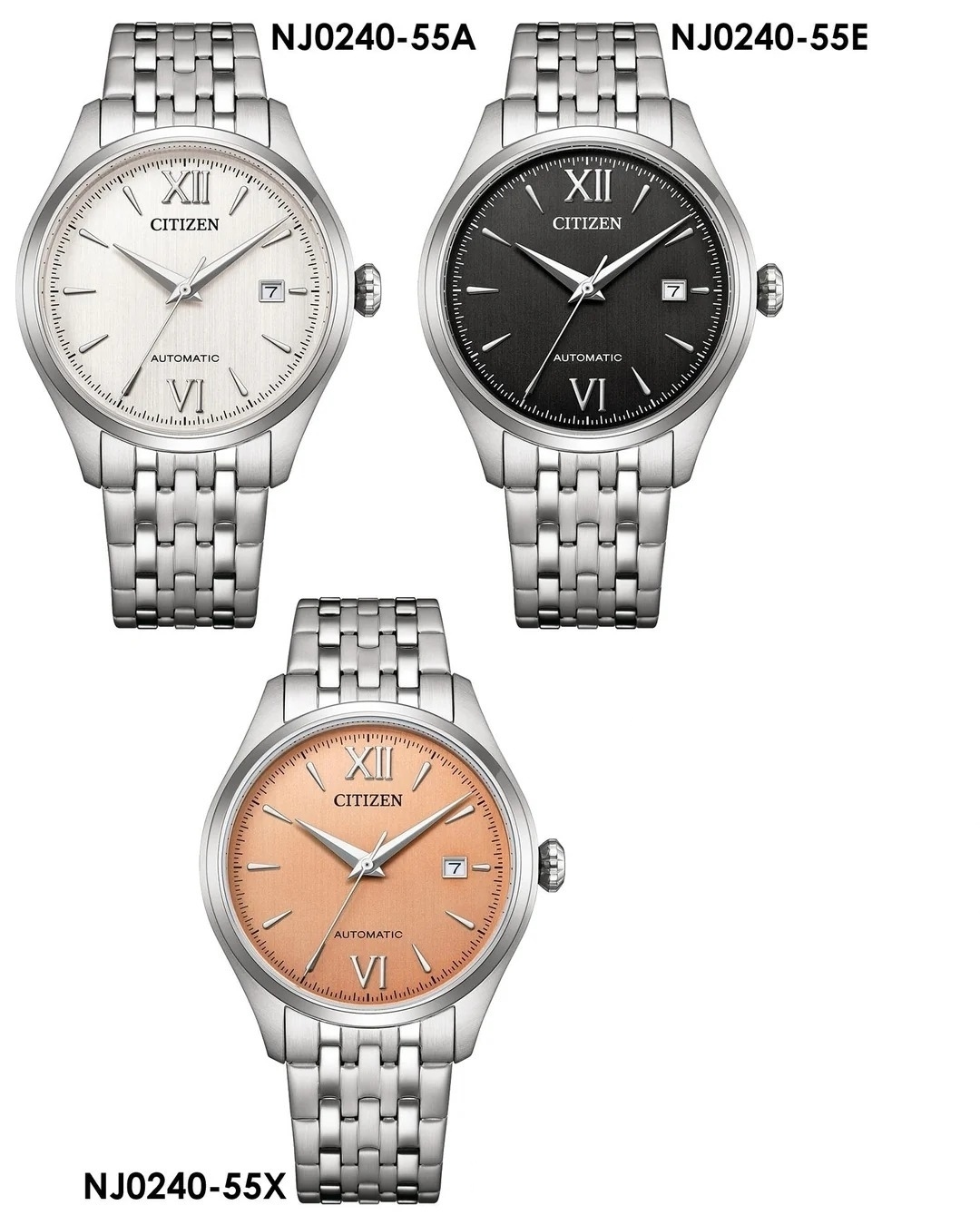 行貨 星辰 Citizen Automatic Mechanical Watch NJ0240-55A, NJ0240-55E, NJ0240-55X 自動機械錶