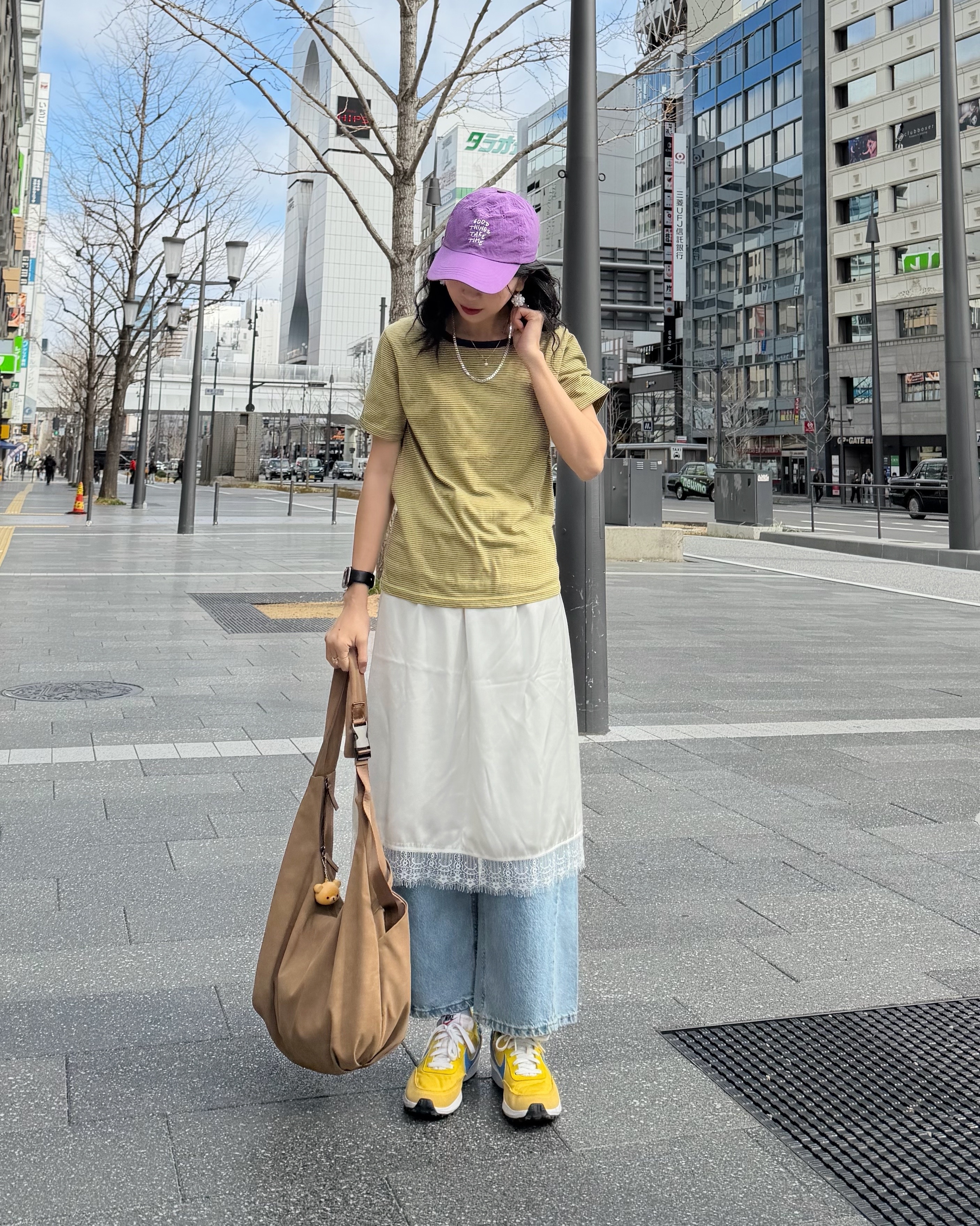 4月新品♥全橡筋腰Lace邊skirt