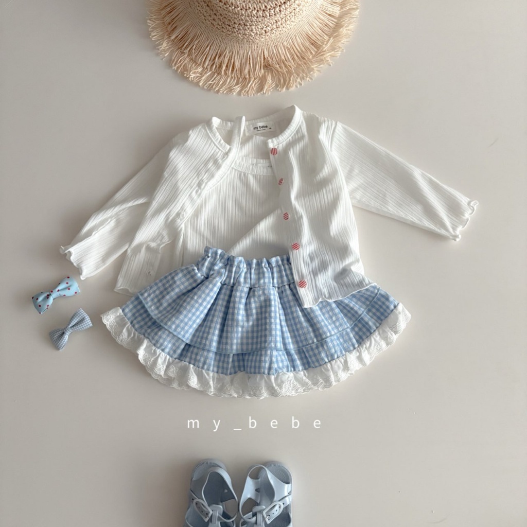 正韓夏MY BEBE 兩色童話蛋糕格子裙