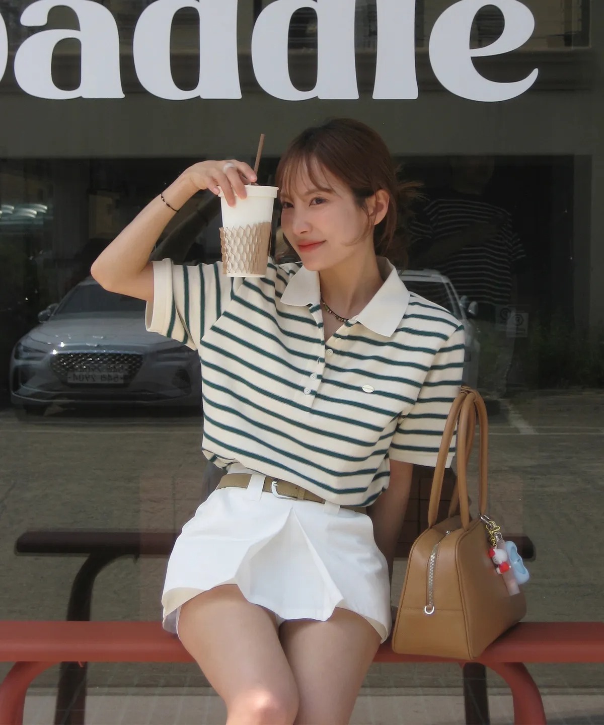 ANOETIC ANC STRIPE RUGBY HALF T-SHIRT