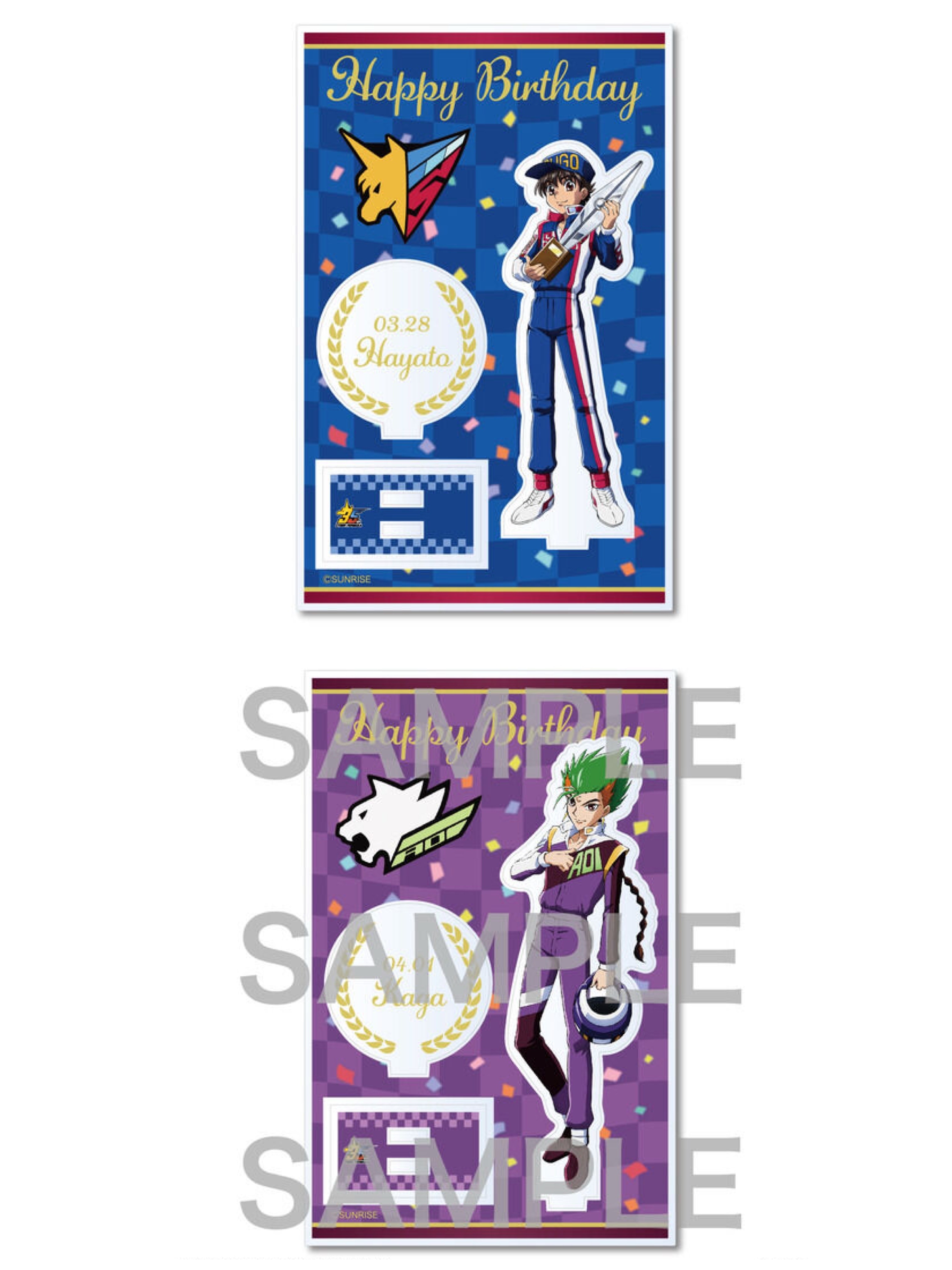 248797 Pbandai 預訂 2026/7月 新世紀GPXサイバーフォーミュラ アクリルスタンド【バースデー2026】＜全2種＞ 立牌