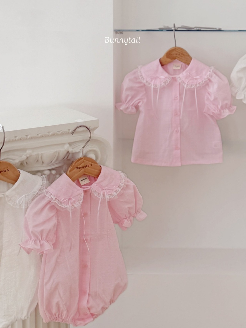 正韓夏bunnytail 優雅蝴蝶結包屁衣