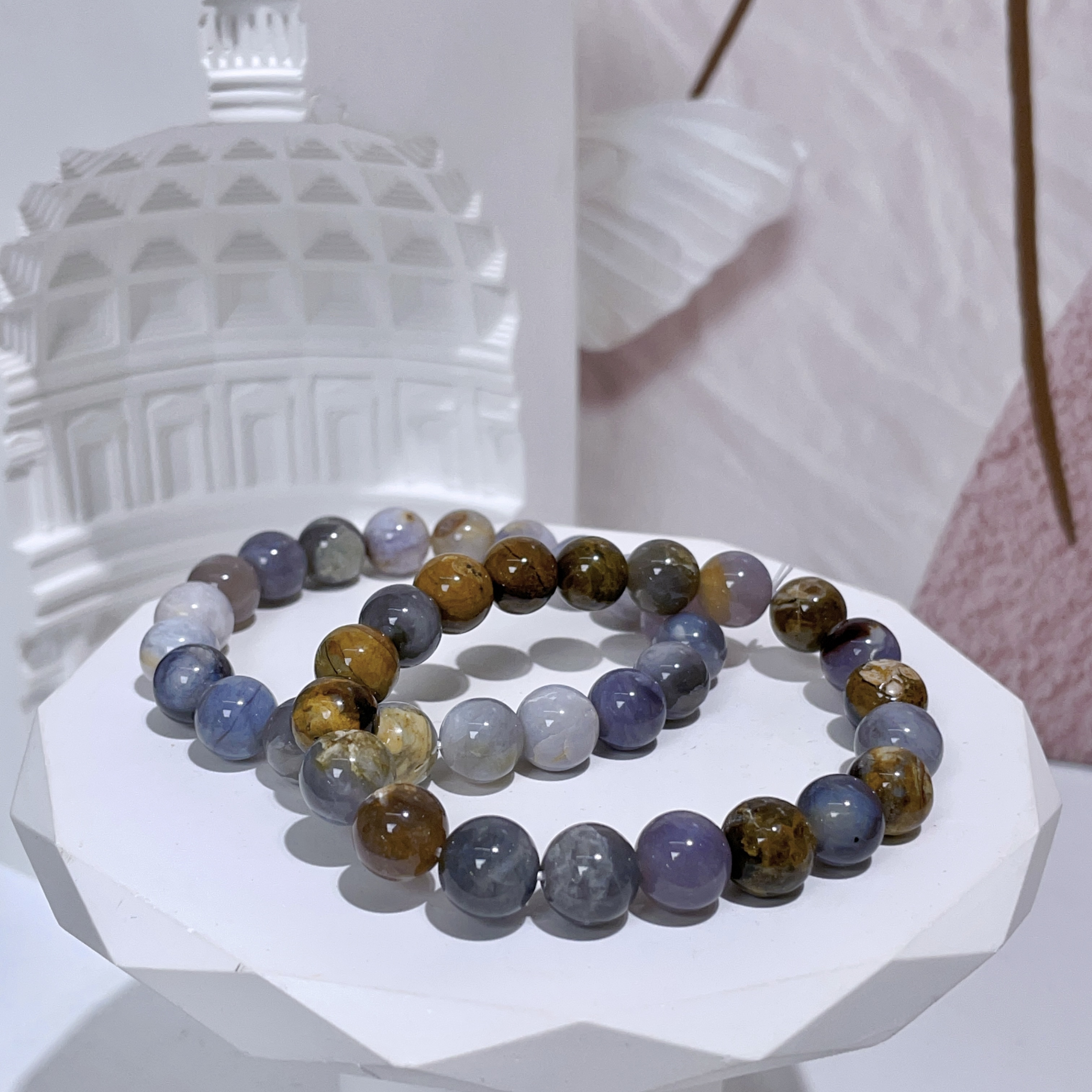 全紫珊瑚玉手串 9mm