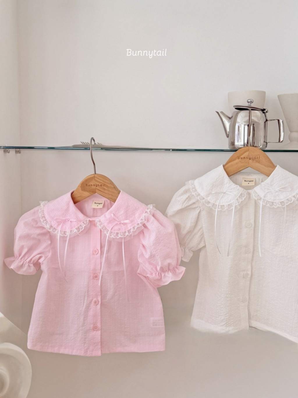 正韓夏bunnytail 優雅蝴蝶結上衣