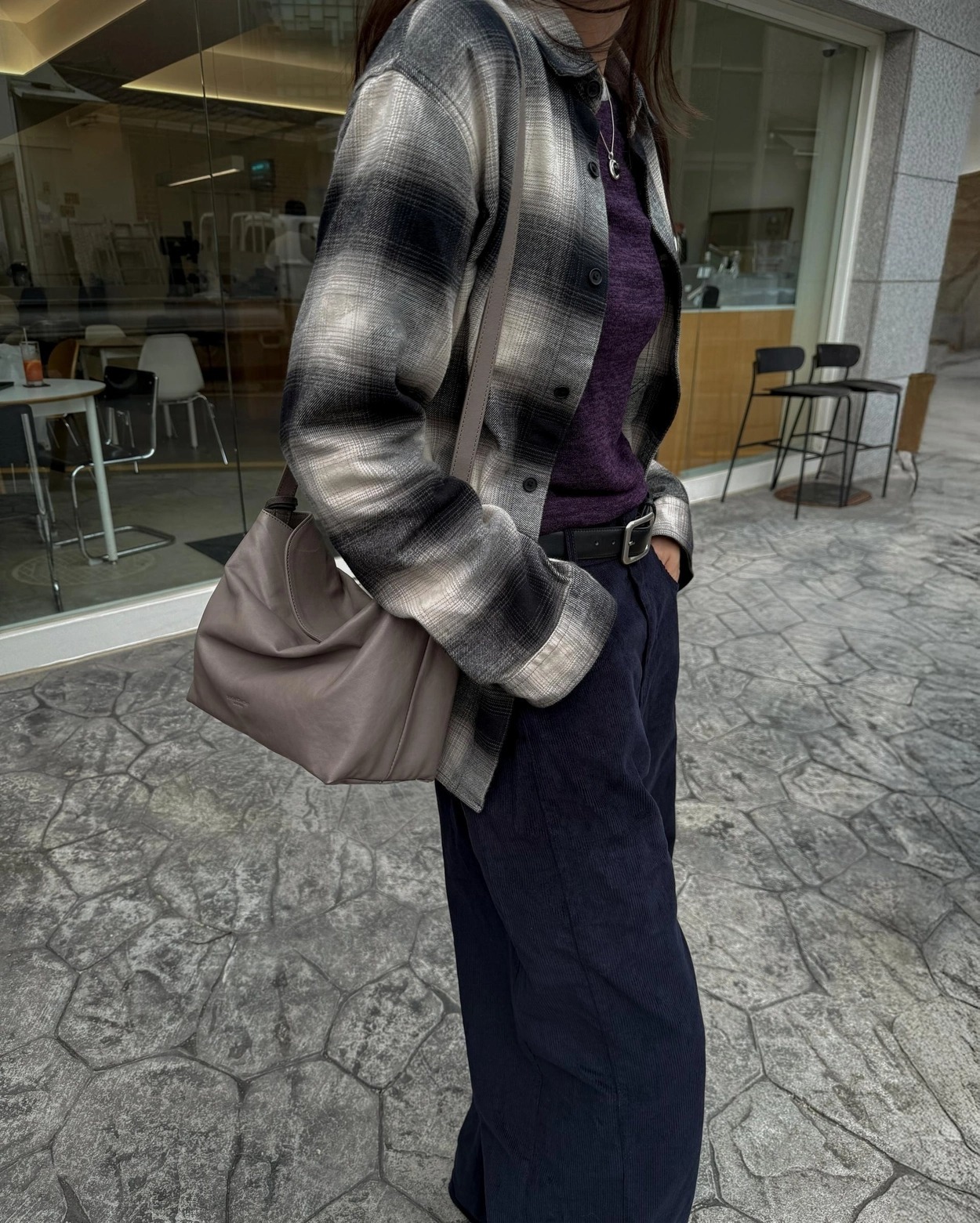 【 4/19收單 】Bucks & Leather Folding Shoulder 摺疊磁吸包（大）韓國