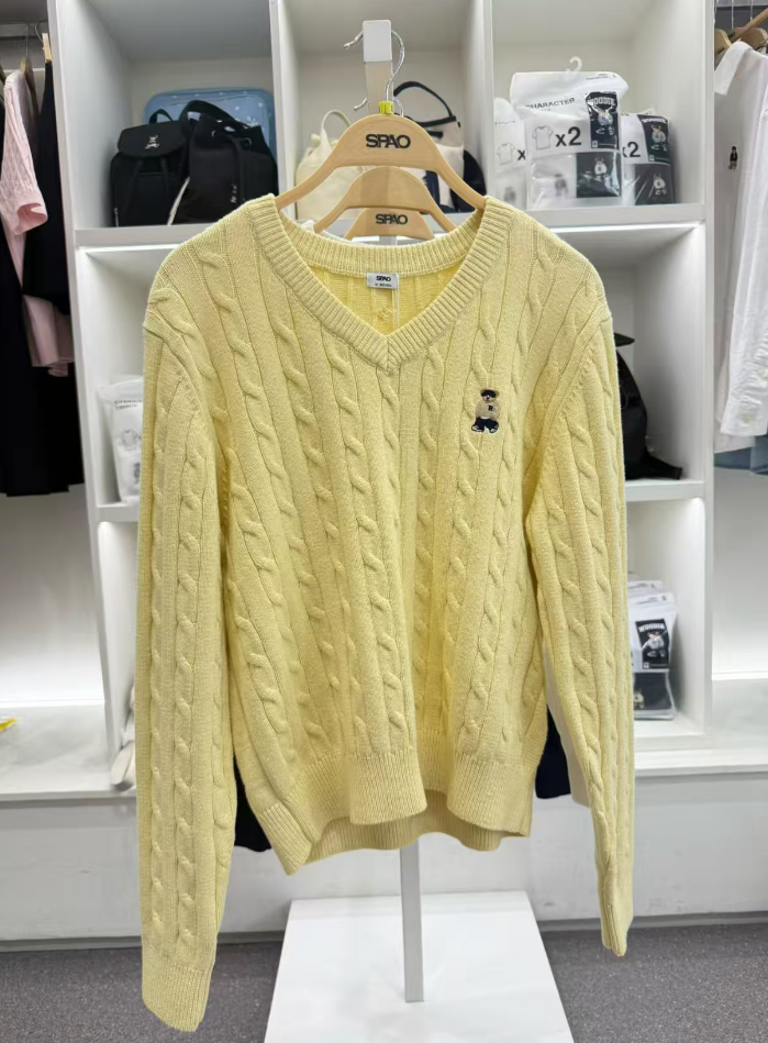 韓國代購 SPAO 長袖線衫SPKWG12G50