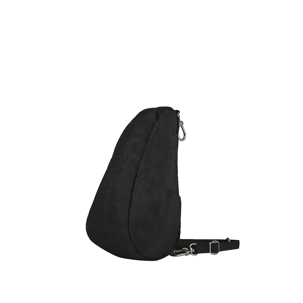 基本款 TEXTURED NYLON MINI BAGLETT 斜背包-經典黑
