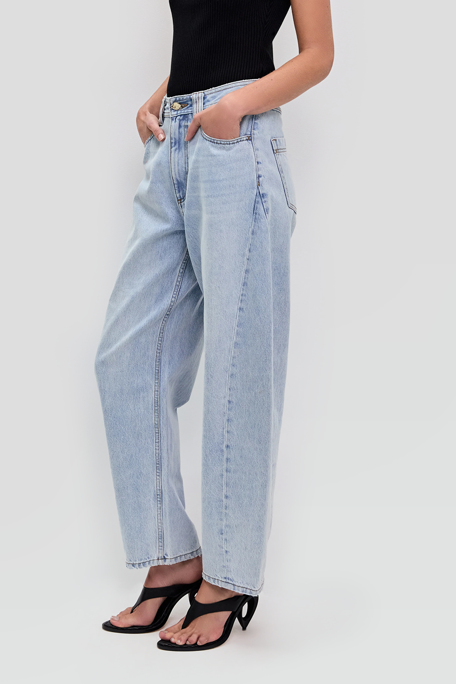 Aje｜STEVIE 桶型九分牛仔褲