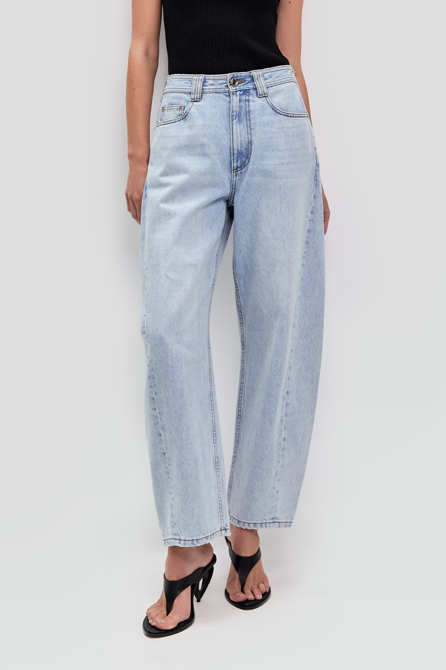 Aje｜STEVIE 桶型九分牛仔褲