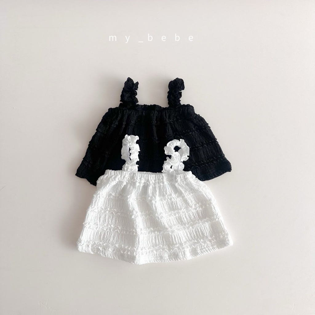 正韓夏MY BEBE 兩色煙火花瓣背心