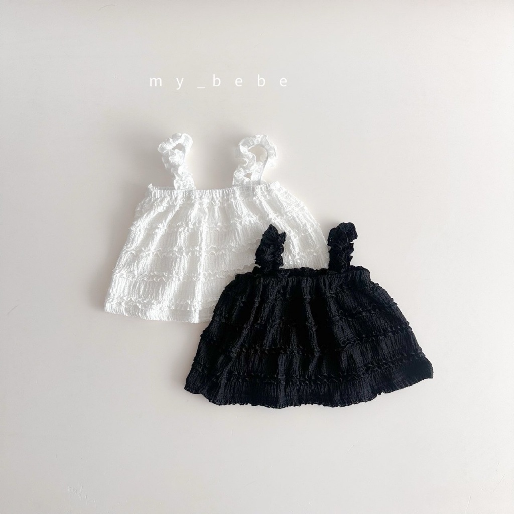 正韓夏MY BEBE 兩色煙火花瓣背心