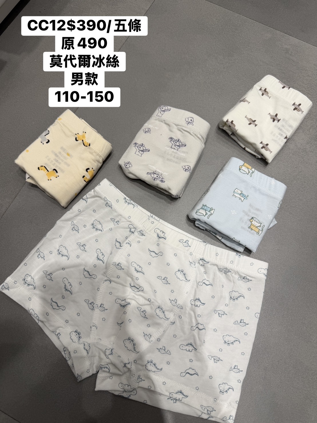 CC12 兒童內褲-男寶恐龍飛機款