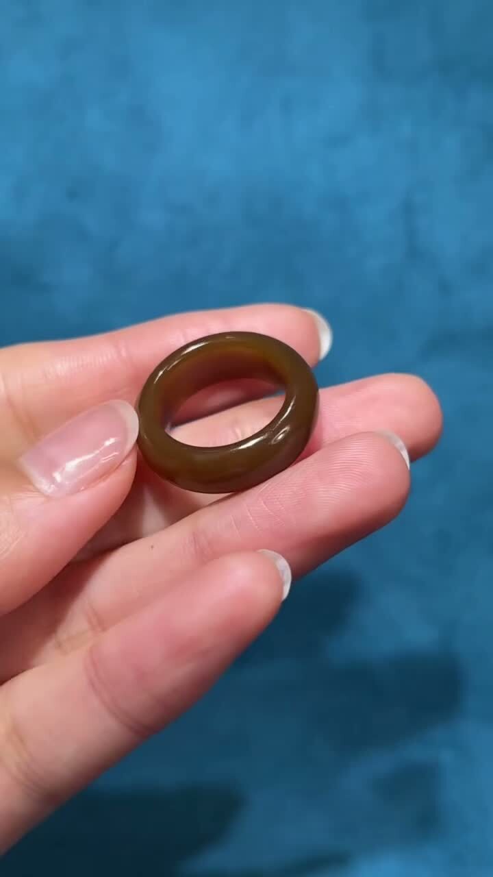 316234 和田玉且末紅糖料指環 (內徑 17 mm)