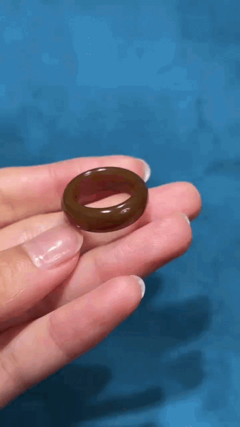 316234 和田玉且末紅糖料指環 (內徑 17 mm)