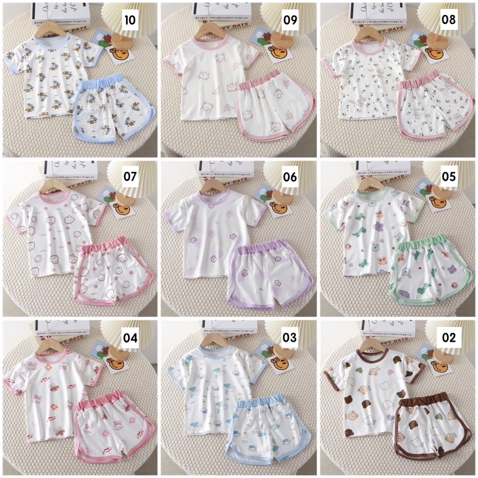 卡通提花夏季套裝(80-150)