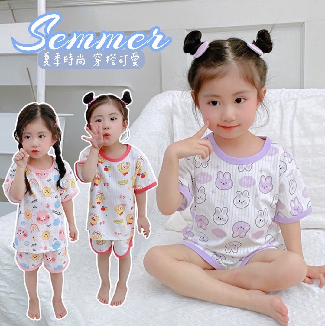 卡通提花夏季套裝(80-150)