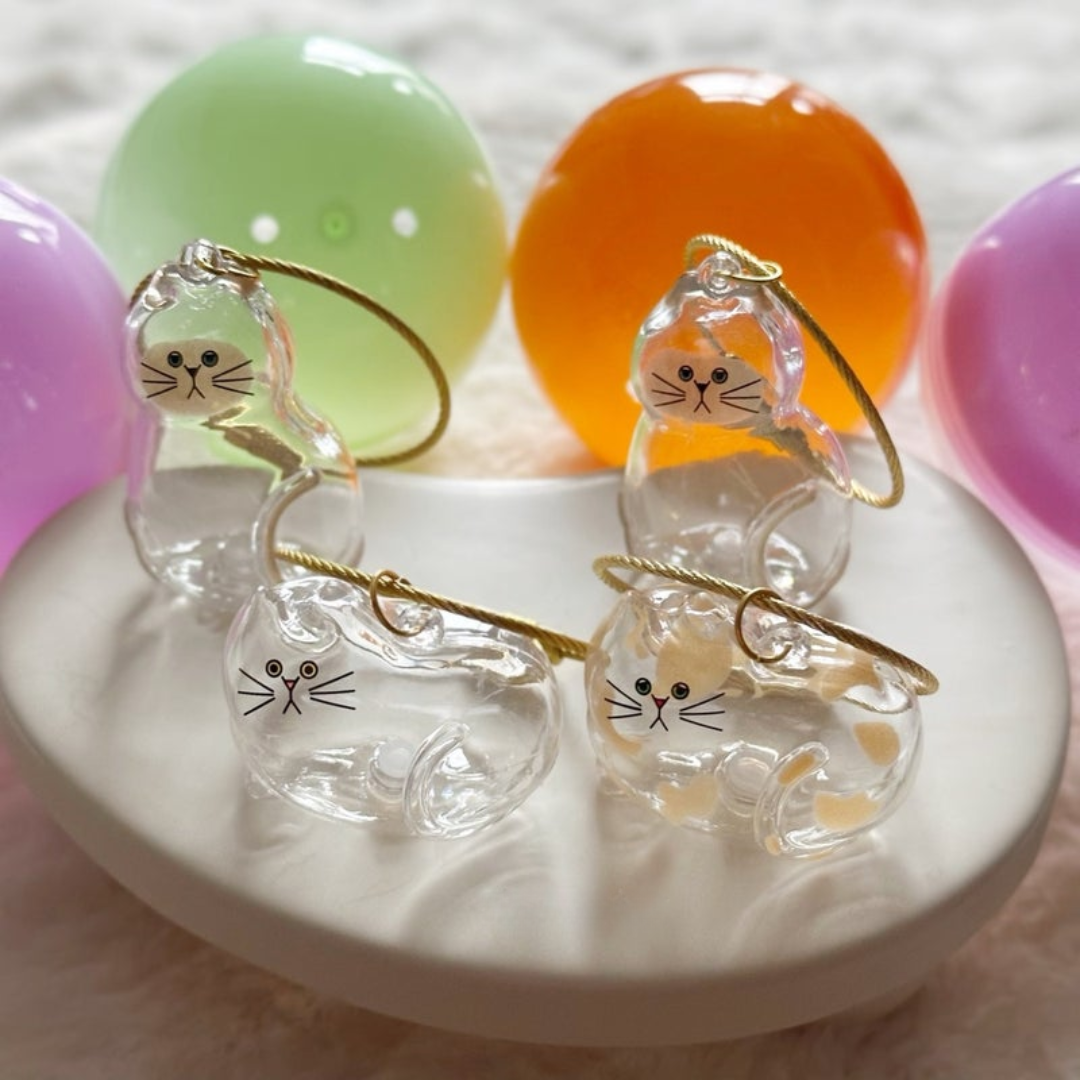 #現貨 🇯🇵日本 我家毛孩透明吊飾 貓咪扭蛋 隨機款 盲盒