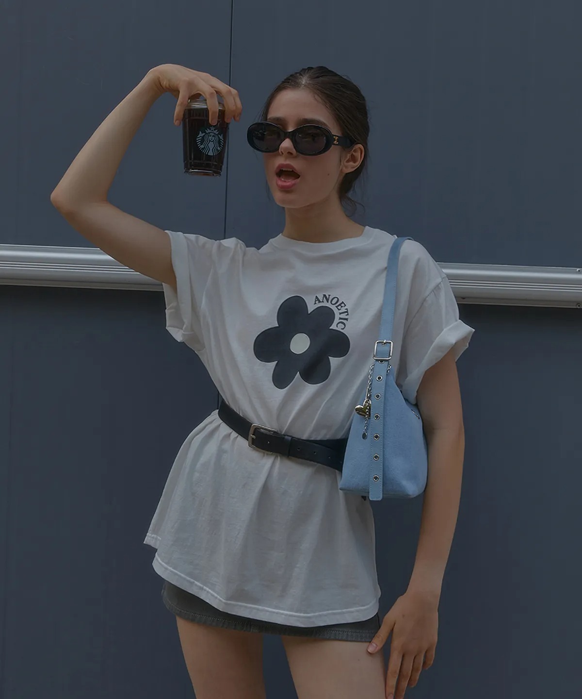 ANOETIC ANC FLOWER PIECE T-SHIRT