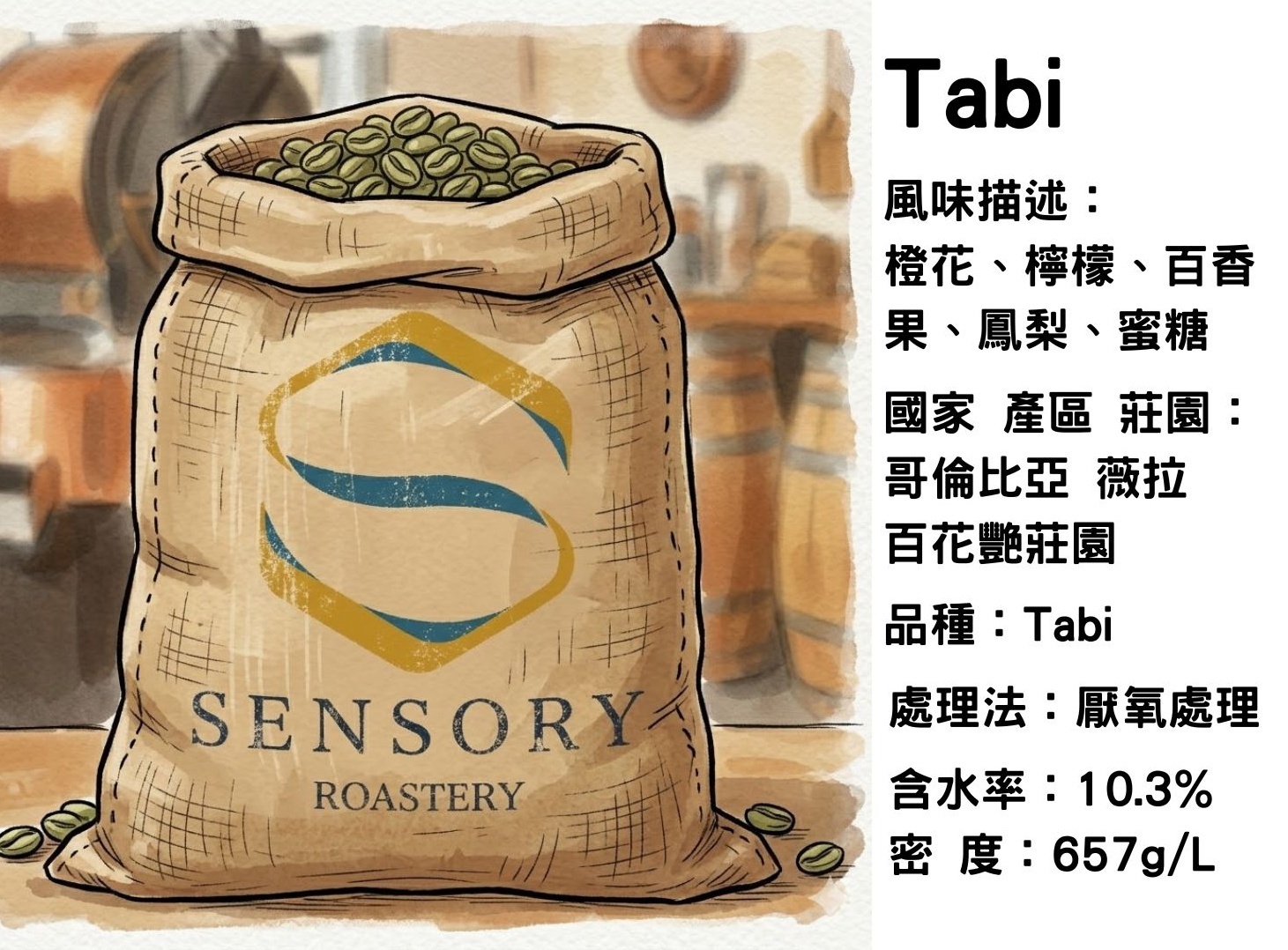 Tabi｜哥倫比亞｜厭氧日曬｜Tabi